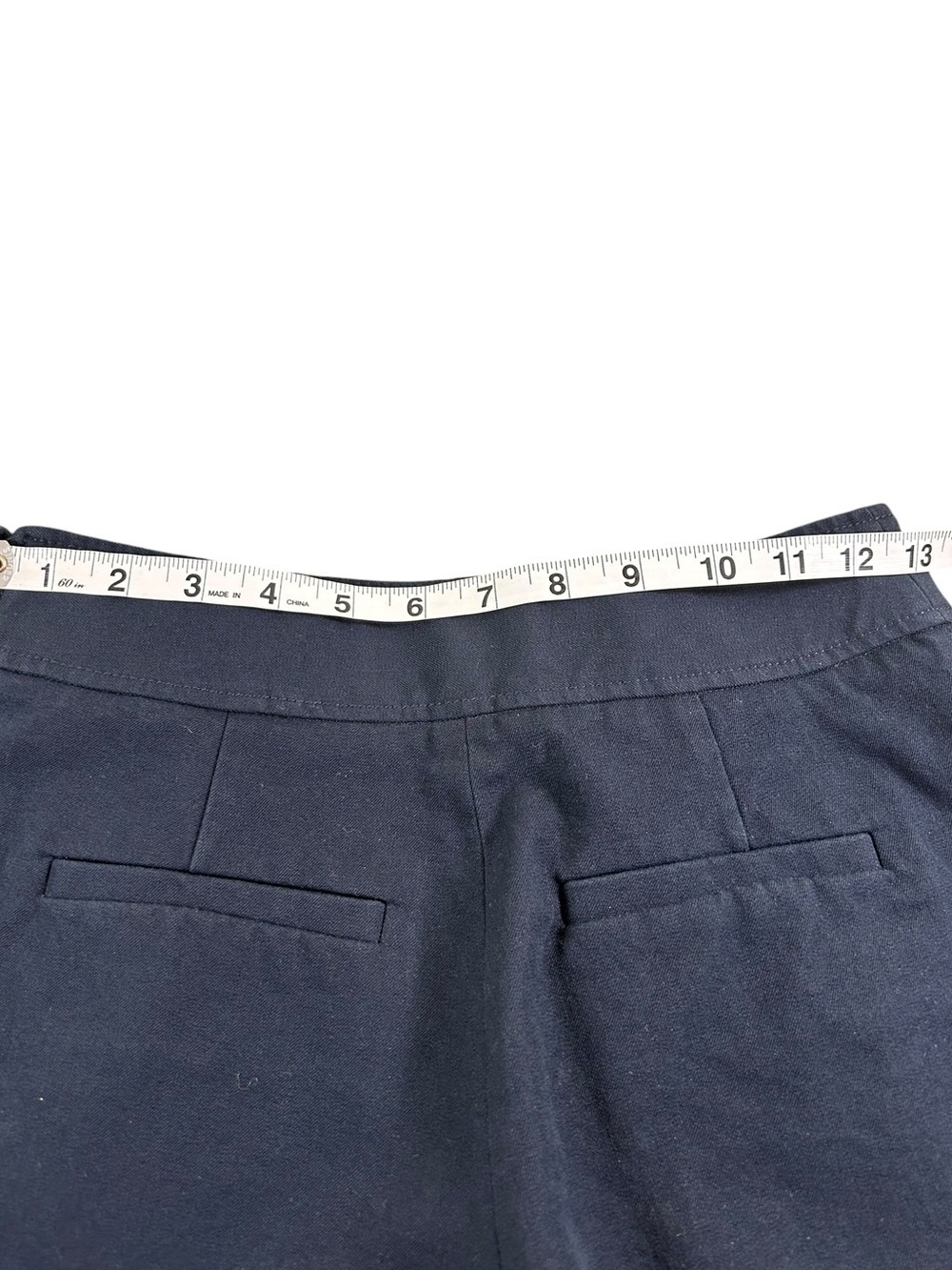 DEREK LAM 10 Crosby Robertson Sailor Shorts Navy Gold Button High Rise Sz 0 - Picture 10 of 11